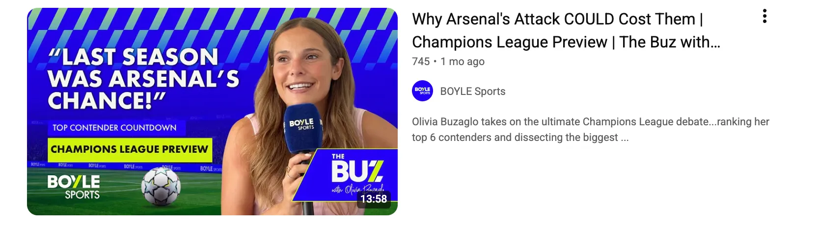 The Buz episodes listed on YouTube