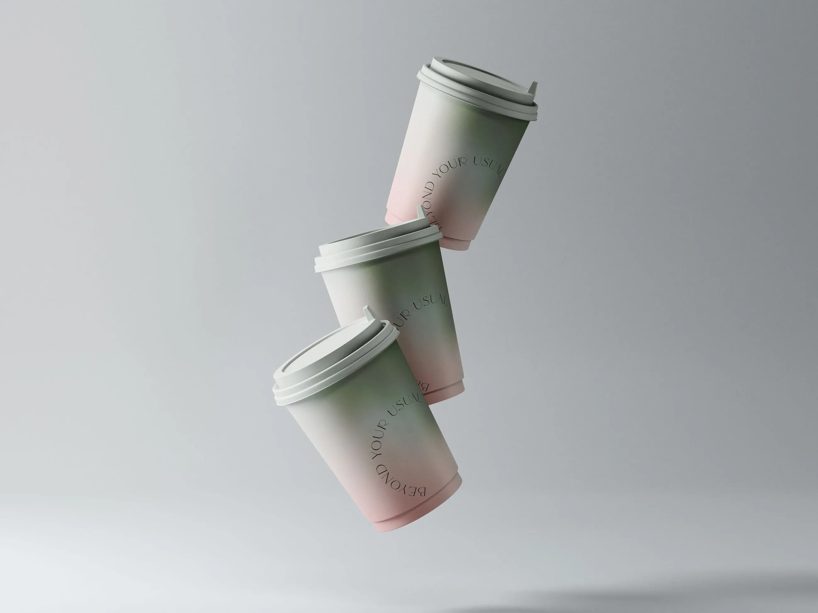 Three Periphery Coffee takeaway cups