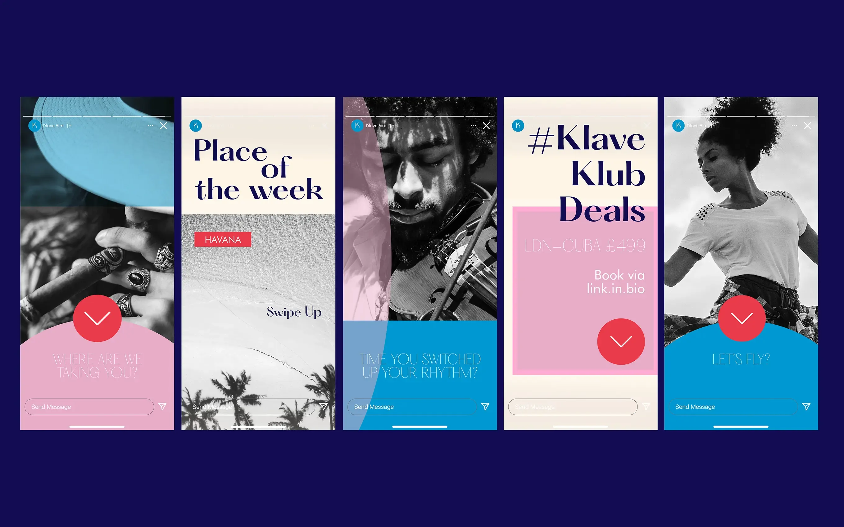 Klave Aire social posts