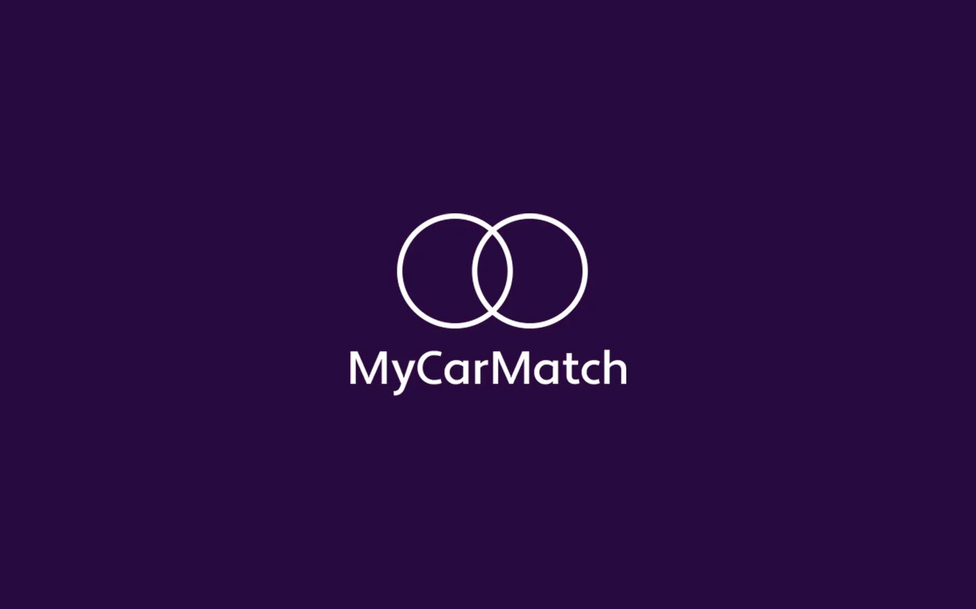 The MyCarMatch logo on deep purple
