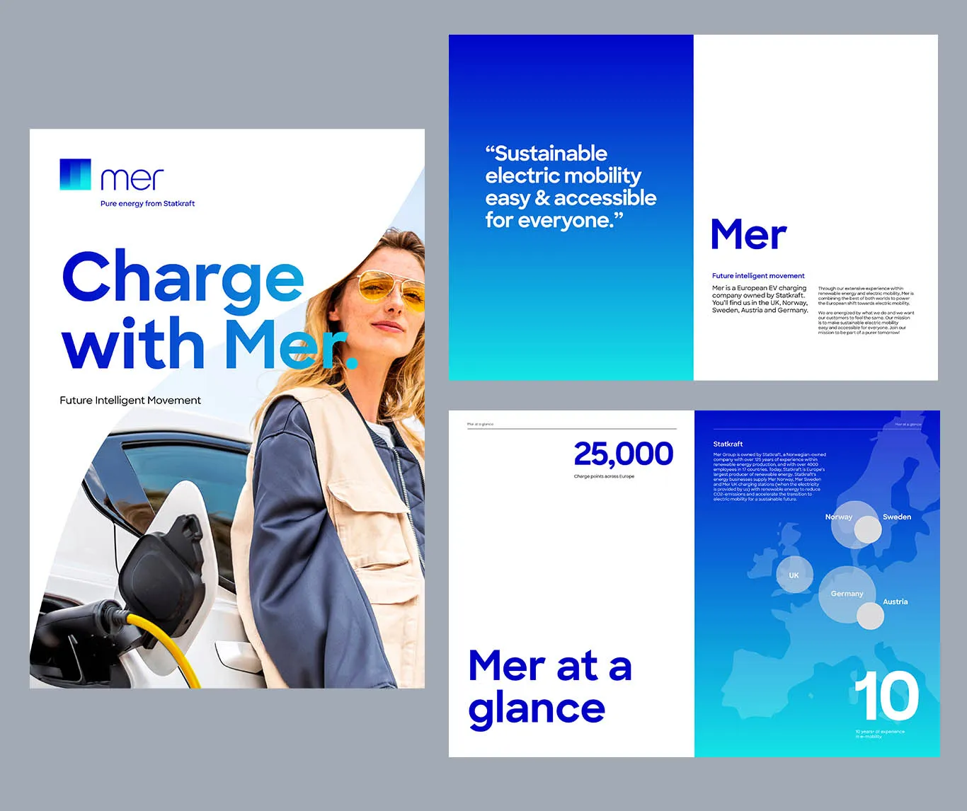 “Charge with Mer” print brochure