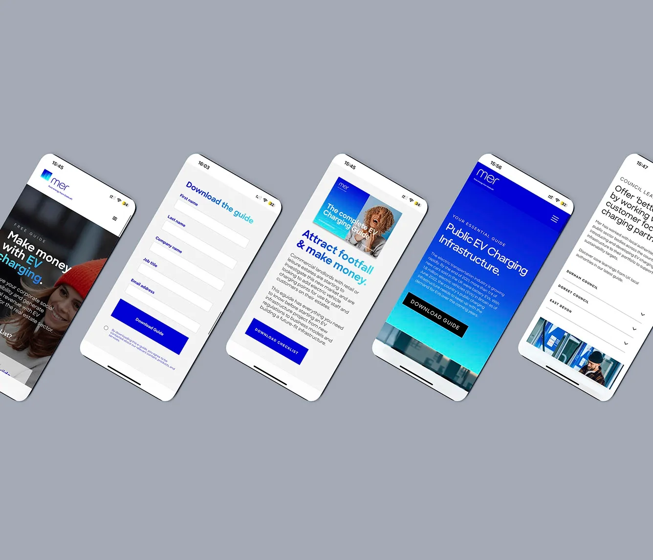 Mer designs on mobile screens