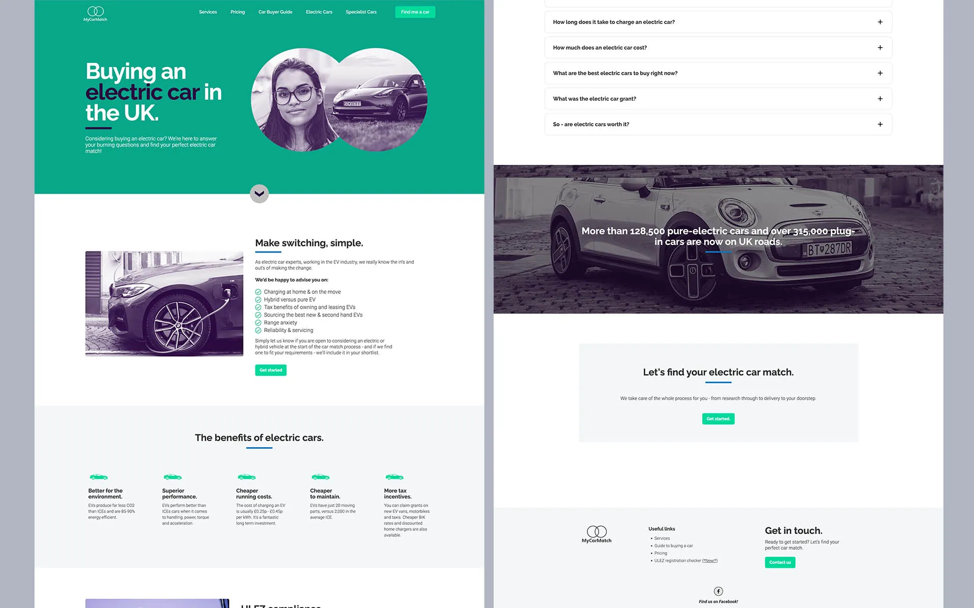My Car Match website pages