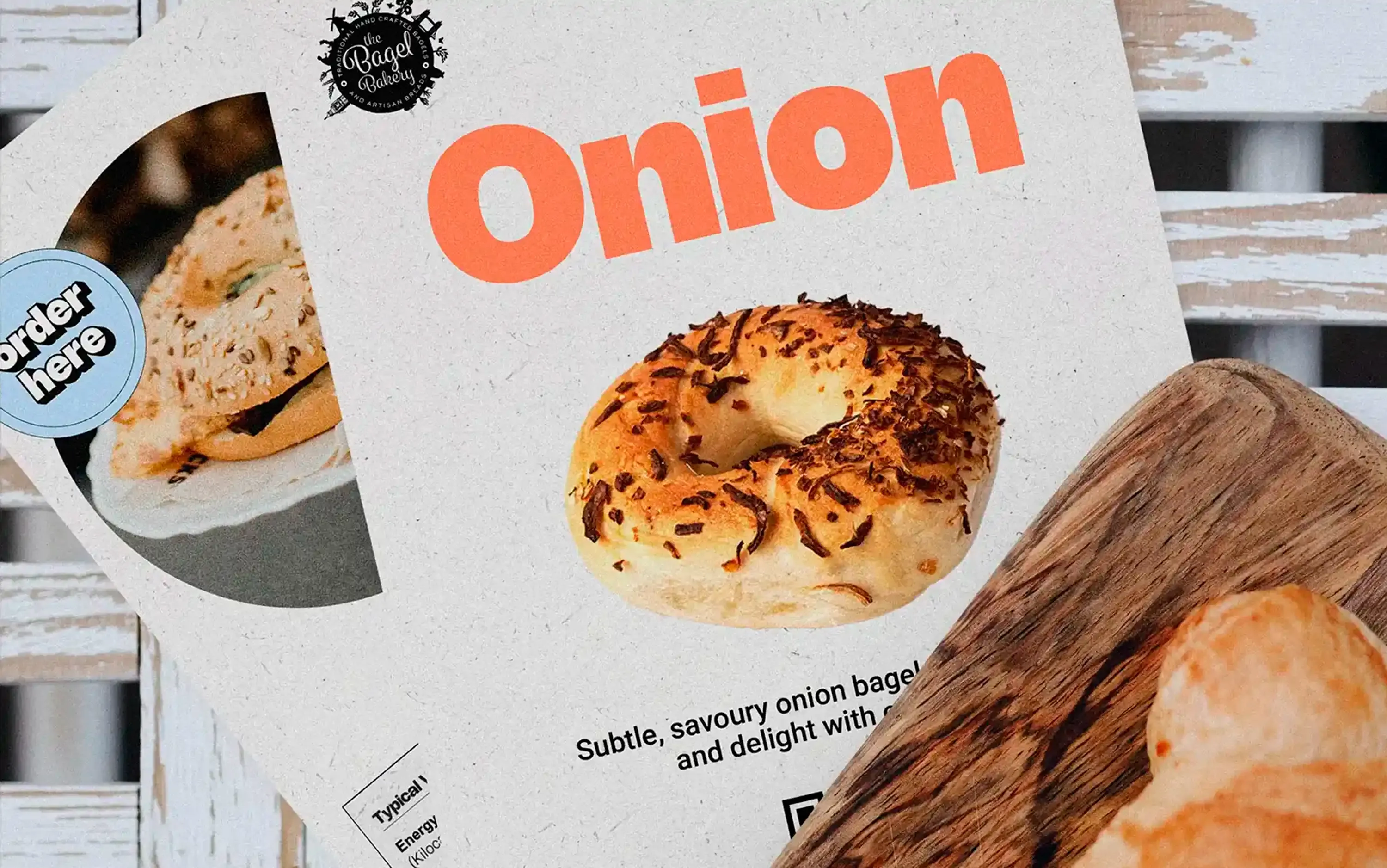 Onion bagel product poster