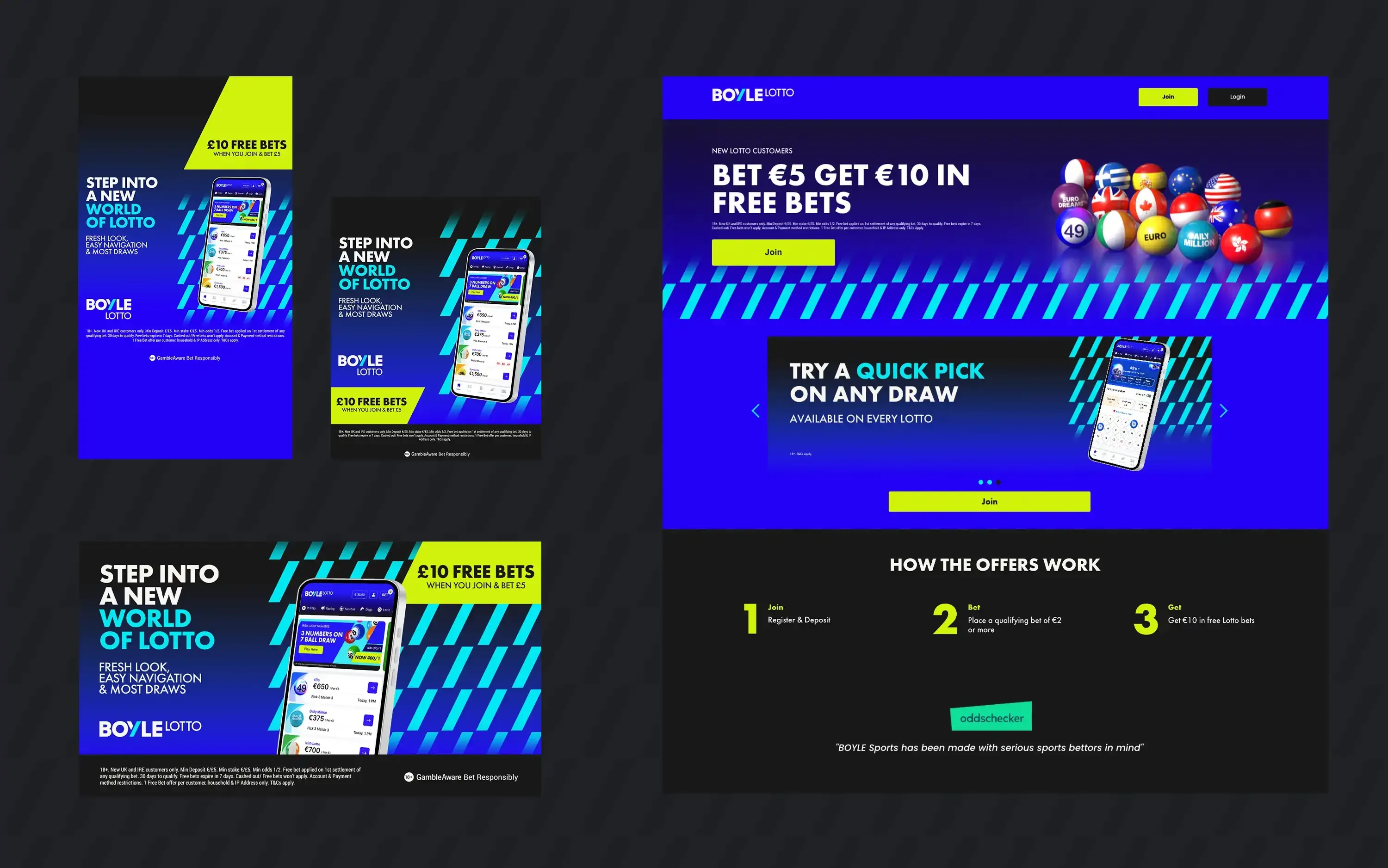 BOYLE Sports horse racing statics and landing pages