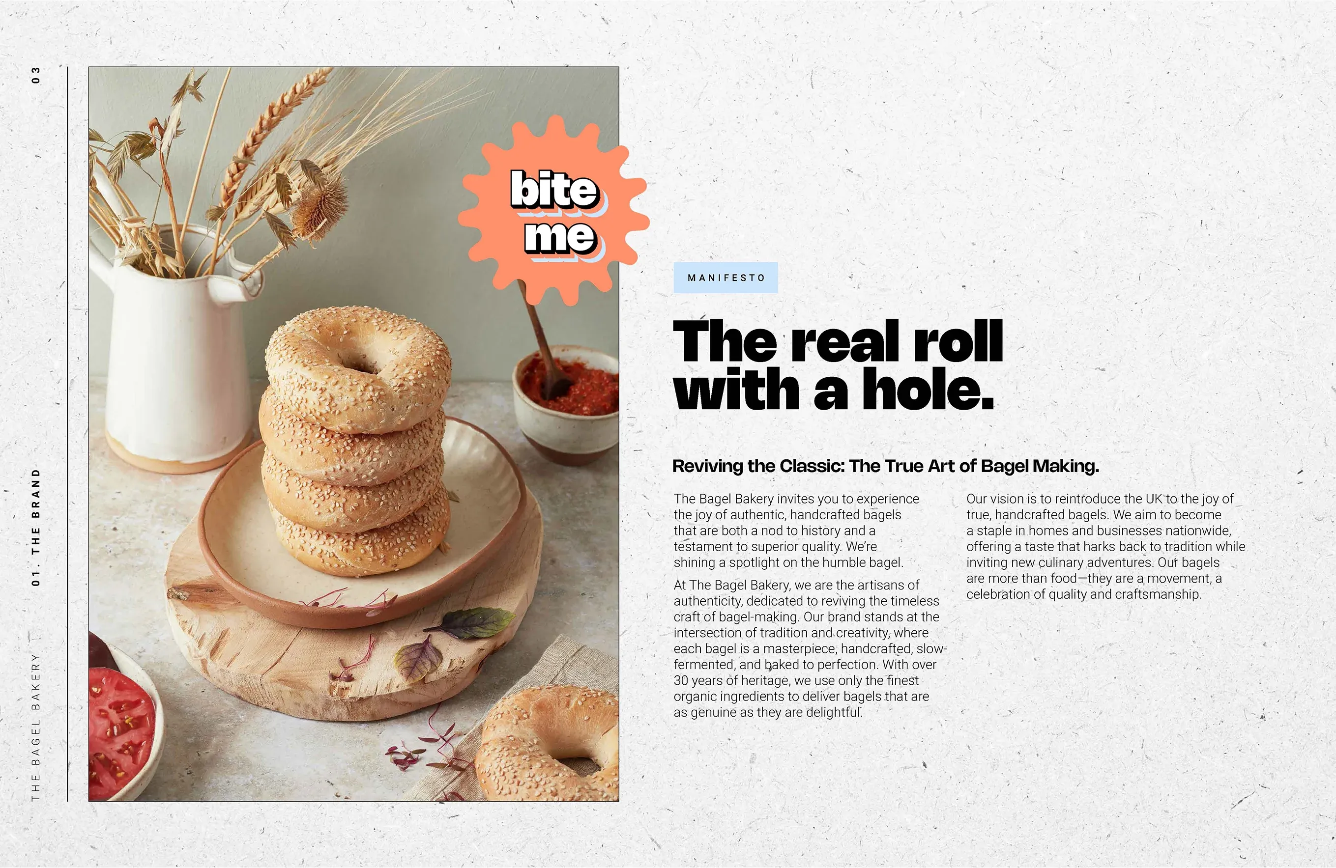 Brand guidelines page: The real roll with a hole