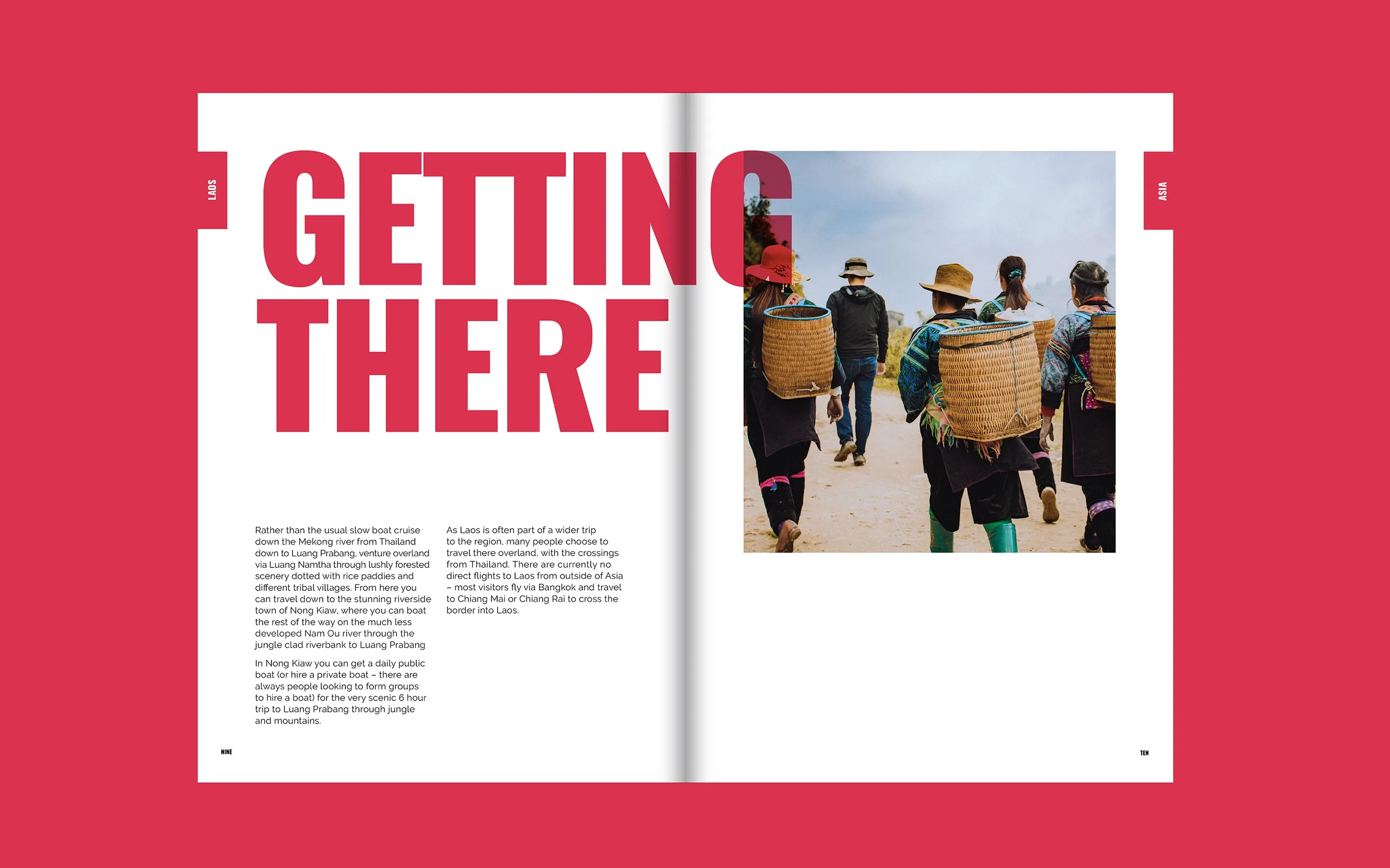 Slow Travel magazine spread: “Getting there”