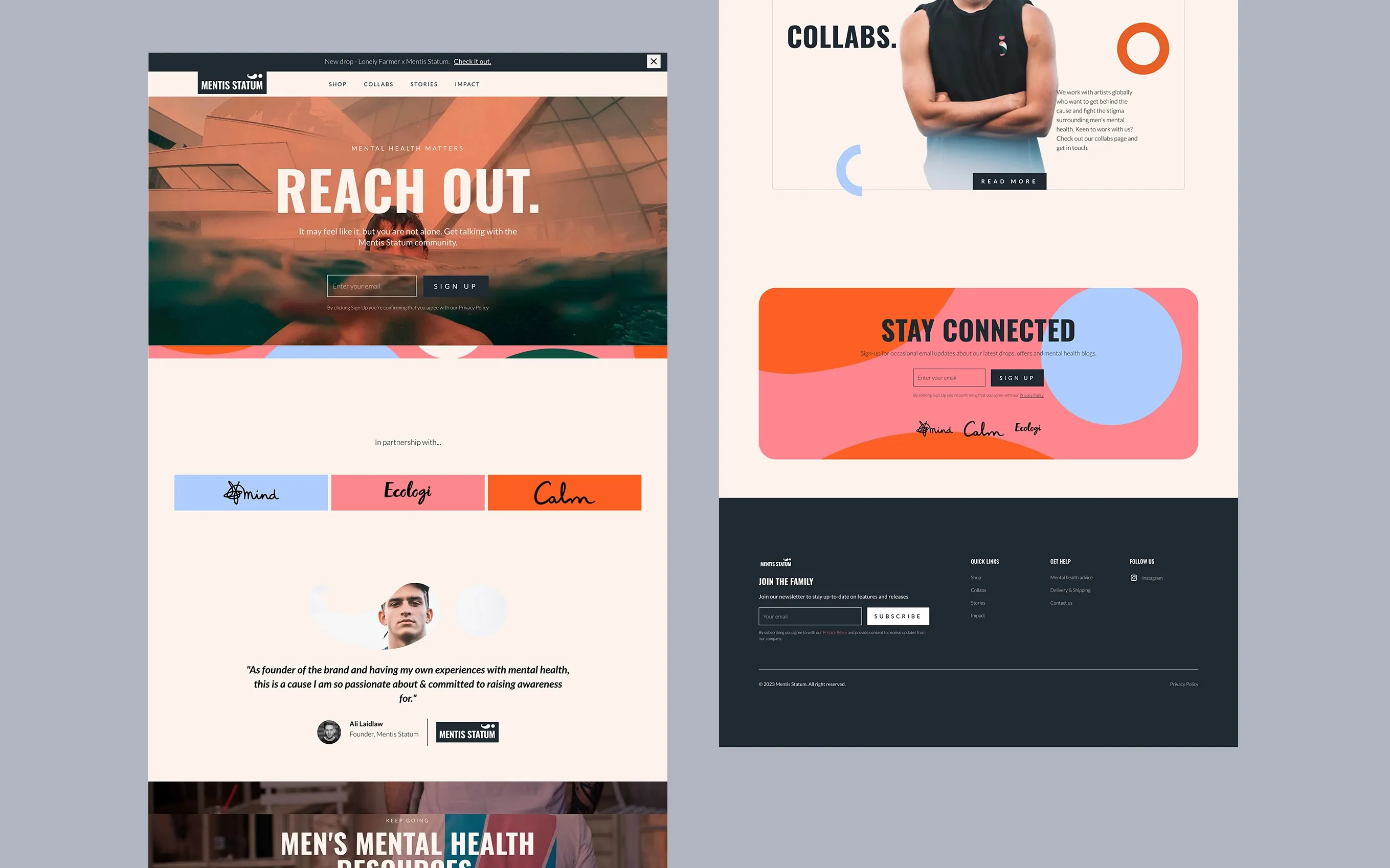 Mentis Statum website pages